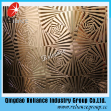 3-8mm Decorative Glass/Acid Etched Glass